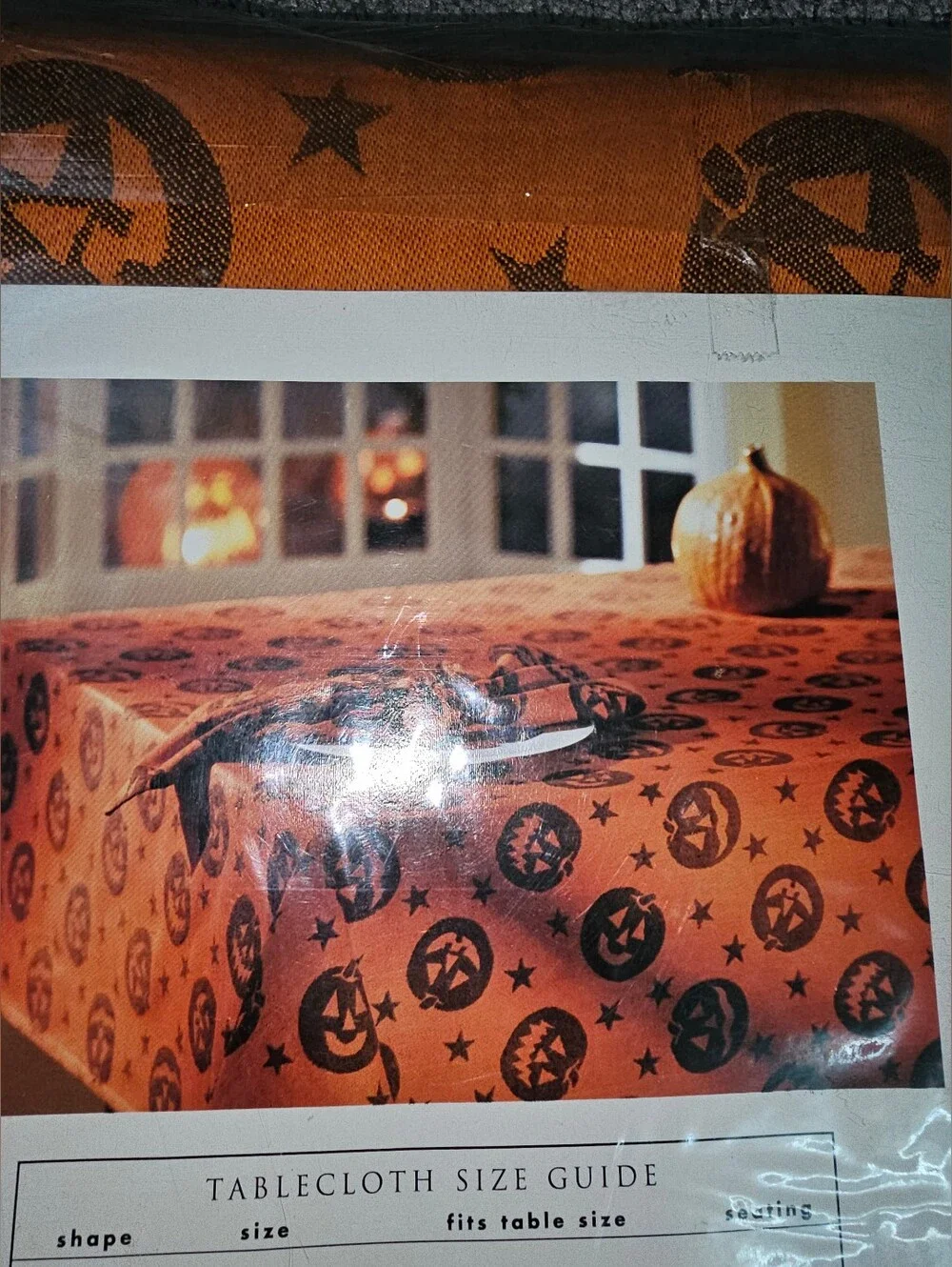 Pumpkin - Oval Halloween Fall Home for the Holidays Tablecloth 60x84